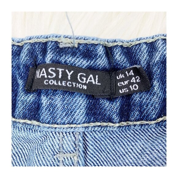 Nasty Gal Hi-Rise Mom Jeans Women's Size 14 - Picture 4 of 6
